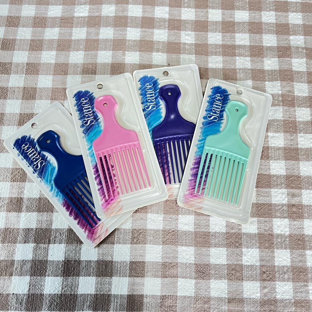 Vintage stance hair picks NIP